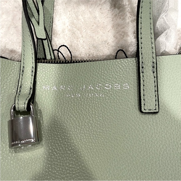 NWT Marc Jacobs Mini Grind satchel Tote bag Mint green color w crossbody strap - Picture 11 of 13